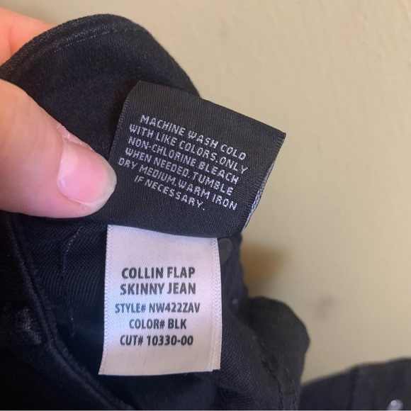 Collin flap Hudson skinny jeans in black, size 28 - Picture 4 of 8